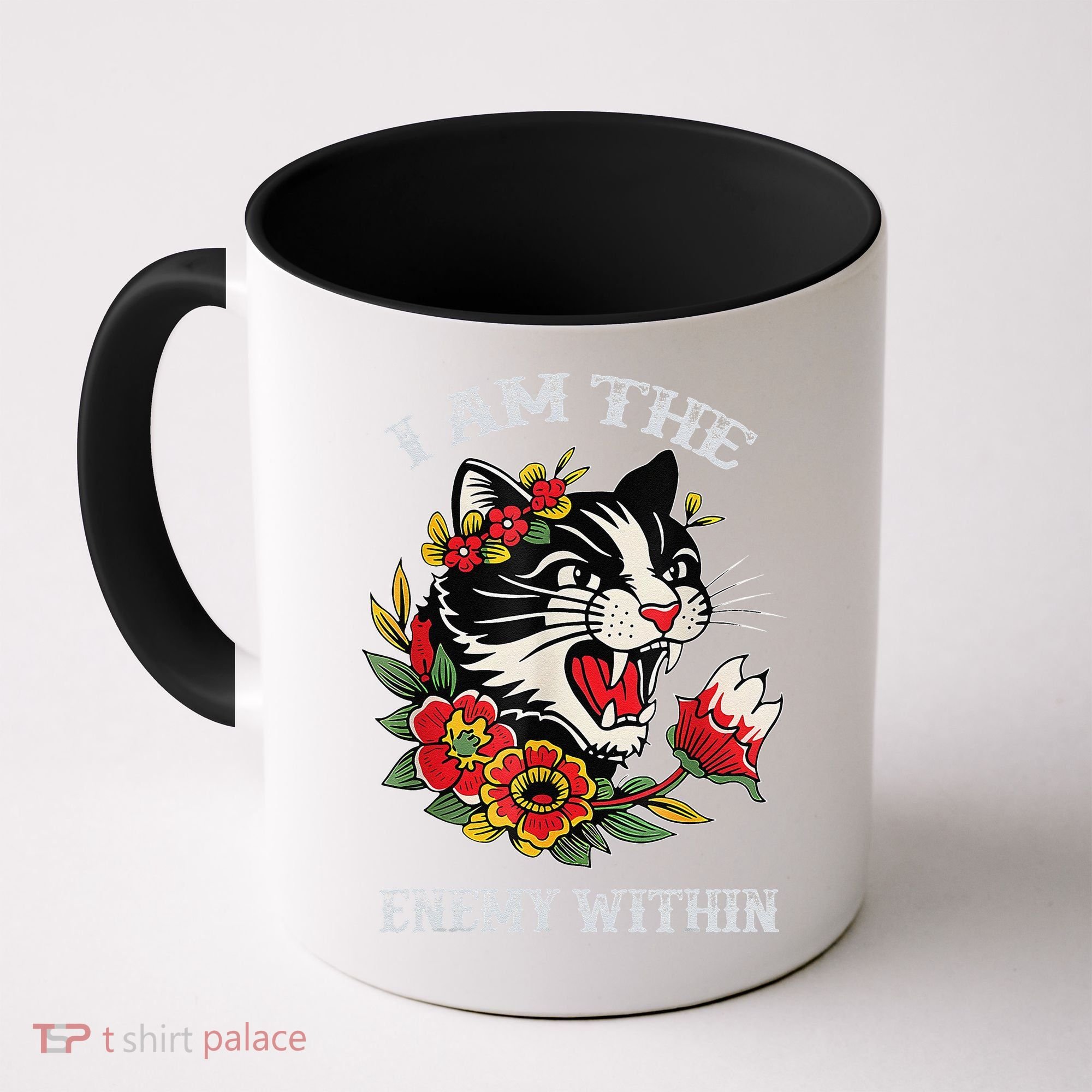 I Am The Enemy Within Cat Kamala Harris 2024 Merch Coffee Mug