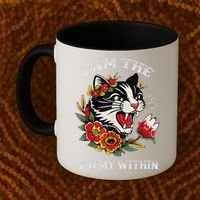 I Am The Enemy Within Cat Kamala Harris 2024 Merch Coffee Mug thumb 2