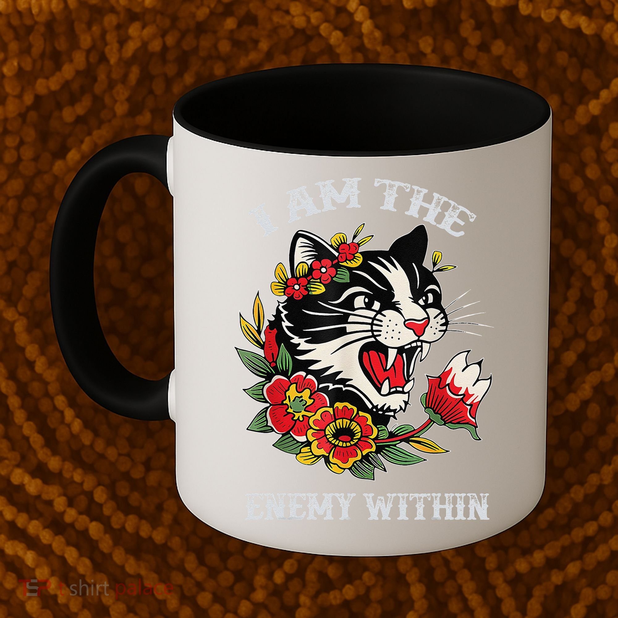I Am The Enemy Within Cat Kamala Harris 2024 Merch Coffee Mug