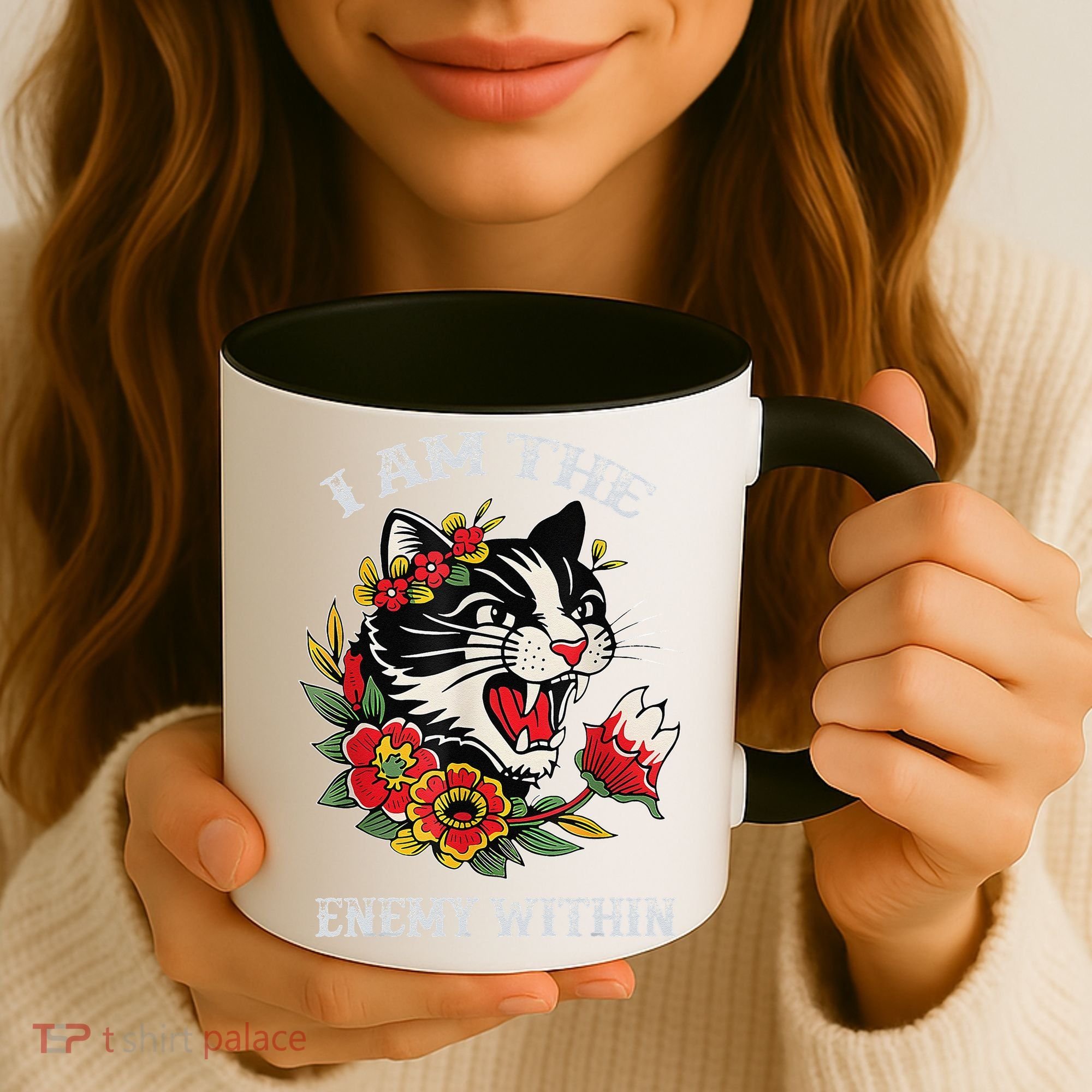 I Am The Enemy Within Cat Kamala Harris 2024 Merch Coffee Mug