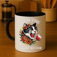I Am The Enemy Within Cat Kamala Harris 2024 Merch Coffee Mug thumb 4