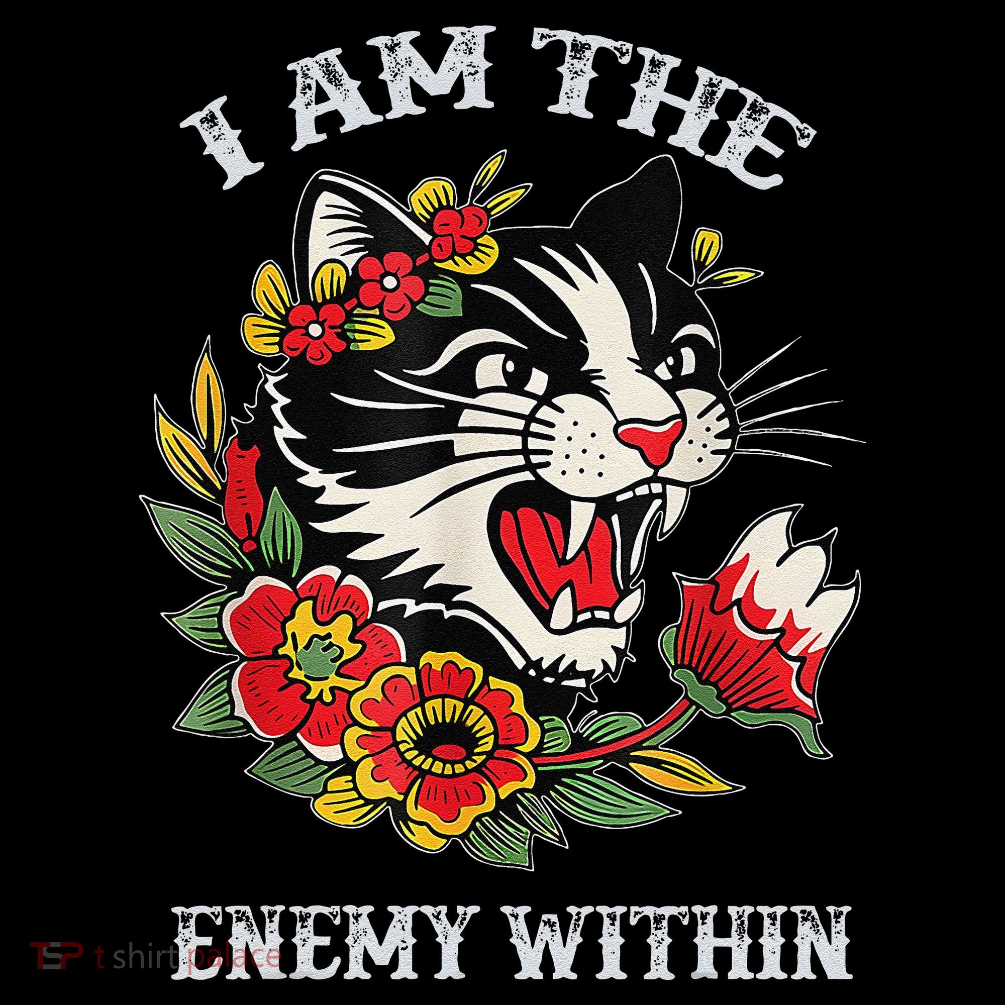 I Am The Enemy Within Cat Kamala Harris 2024 Merch Women's Hoodie