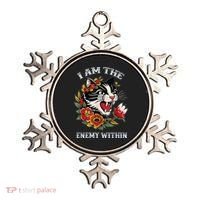 I Am The Enemy Within Cat Kamala Harris 2024 Merch Ornament thumb 0
