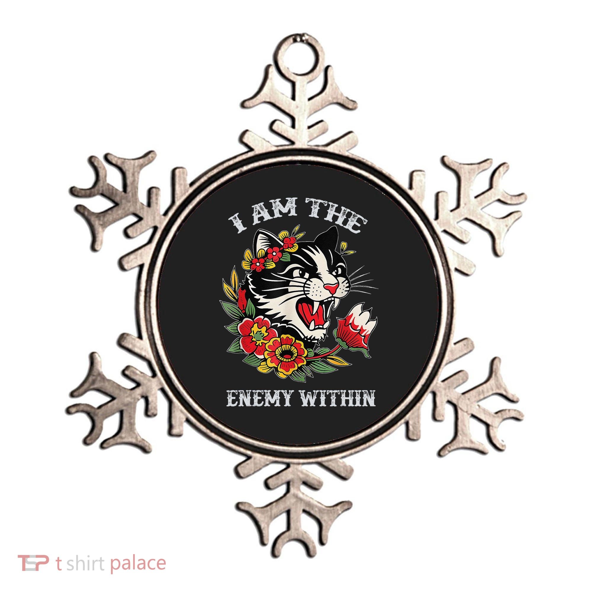 I Am The Enemy Within Cat Kamala Harris 2024 Merch Ornament