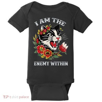 I Am The Enemy Within Cat Kamala Harris 2024 Merch Baby Bodysuit