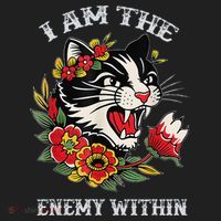 I Am The Enemy Within Cat Kamala Harris 2024 Merch Hat thumb 2