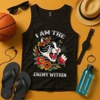 I Am The Enemy Within Cat Kamala Harris 2024 Merch Tank Top thumb 4