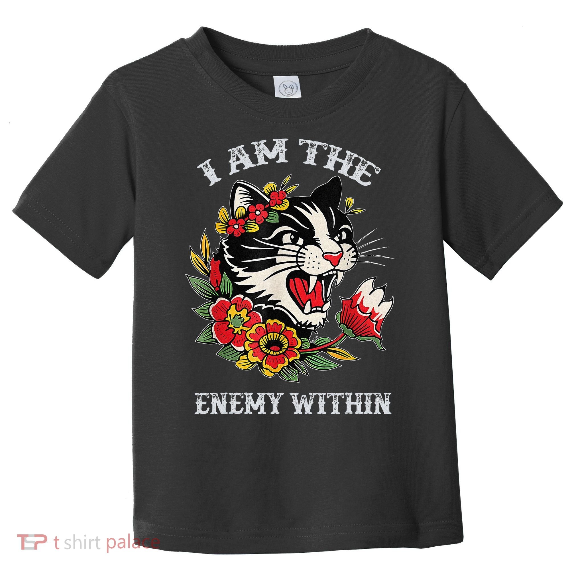 I Am The Enemy Within Cat Kamala Harris 2024 Merch Toddler T-Shirt