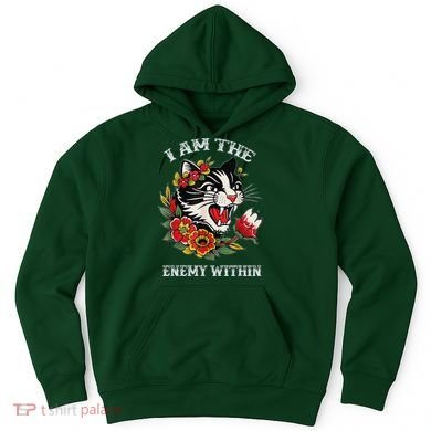 I Am The Enemy Within Cat Kamala Harris 2024 Merch Hoodie