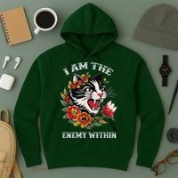 I Am The Enemy Within Cat Kamala Harris 2024 Merch Hoodie thumb 3