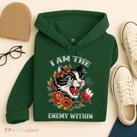 I Am The Enemy Within Cat Kamala Harris 2024 Merch Hoodie thumb 4