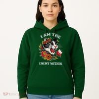 I Am The Enemy Within Cat Kamala Harris 2024 Merch Hoodie thumb 5