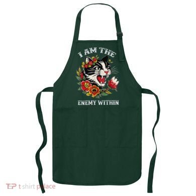 I Am The Enemy Within Cat Kamala Harris 2024 Merch Apron