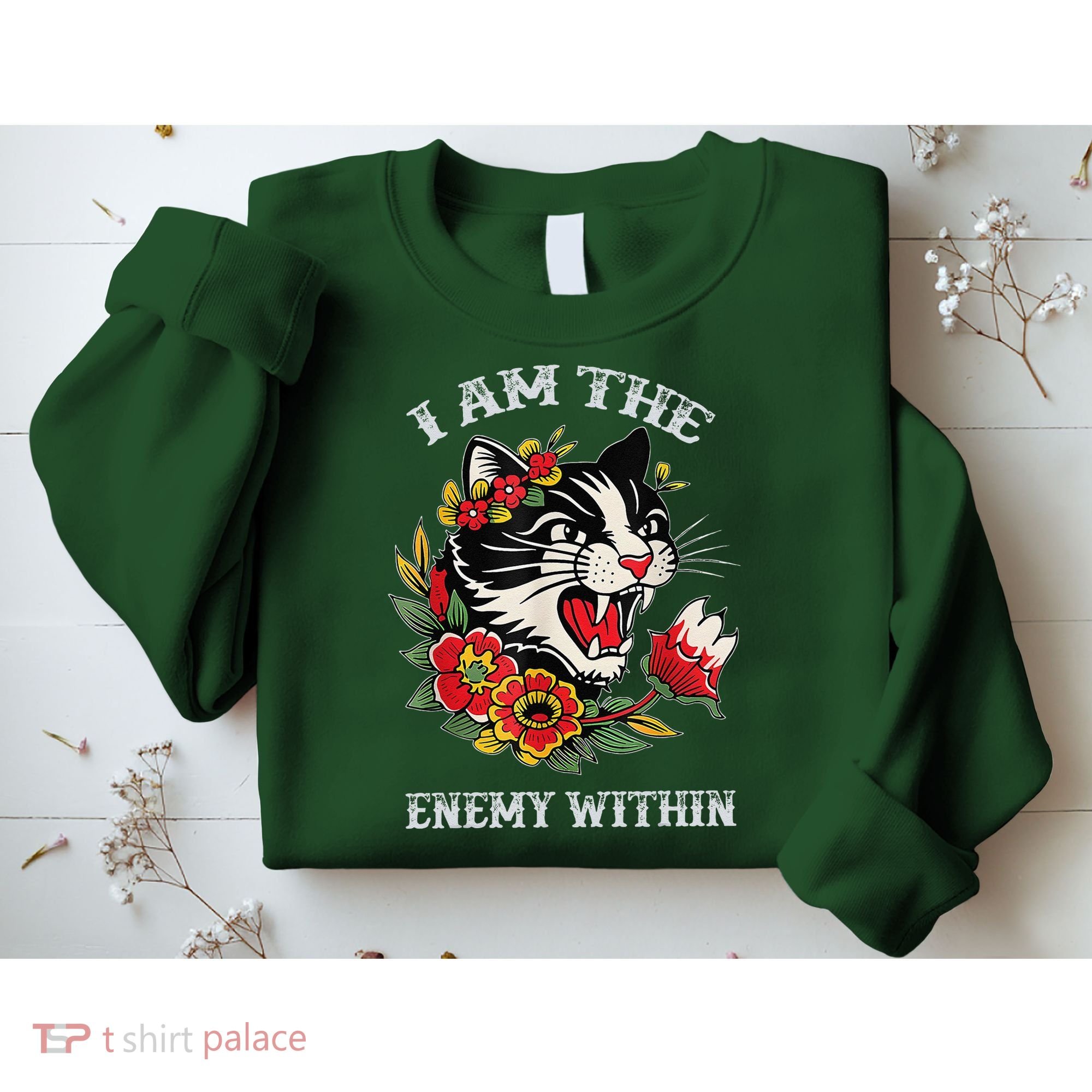 I Am The Enemy Within Cat Kamala Harris 2024 Merch Sweatshirt