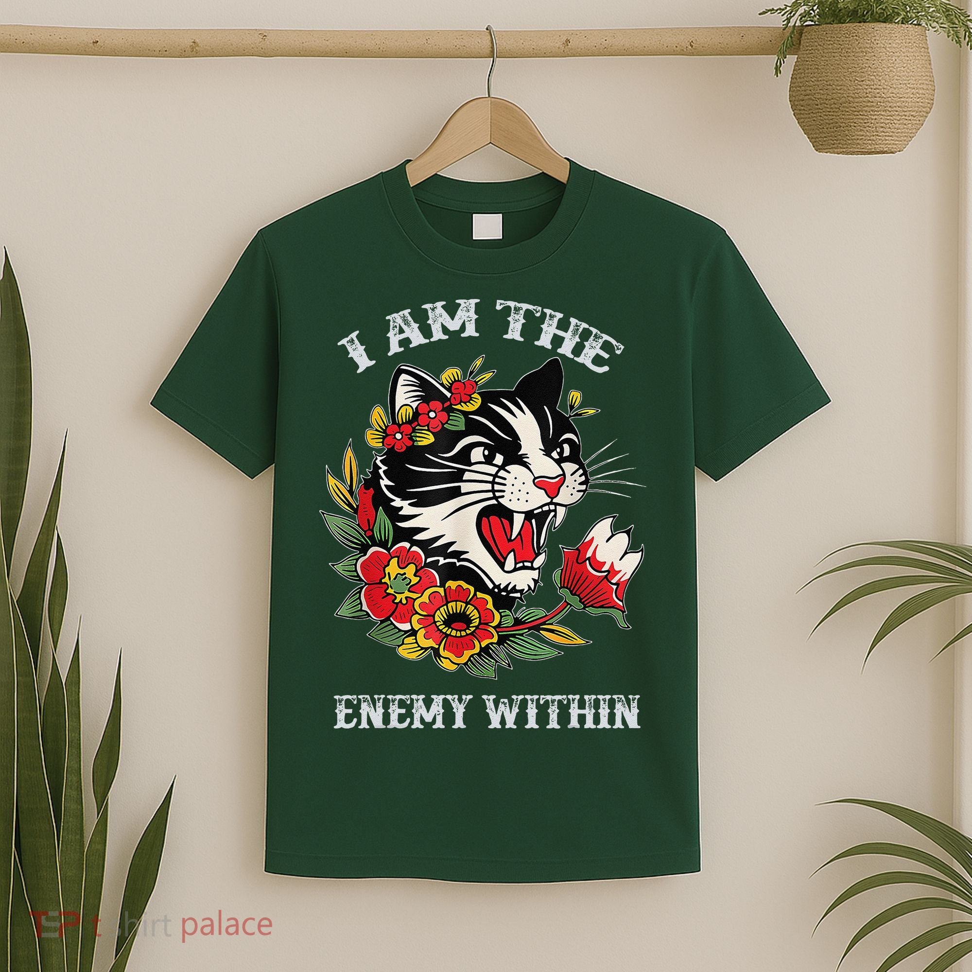 I Am The Enemy Within Cat Kamala Harris 2024 Merch T-Shirt