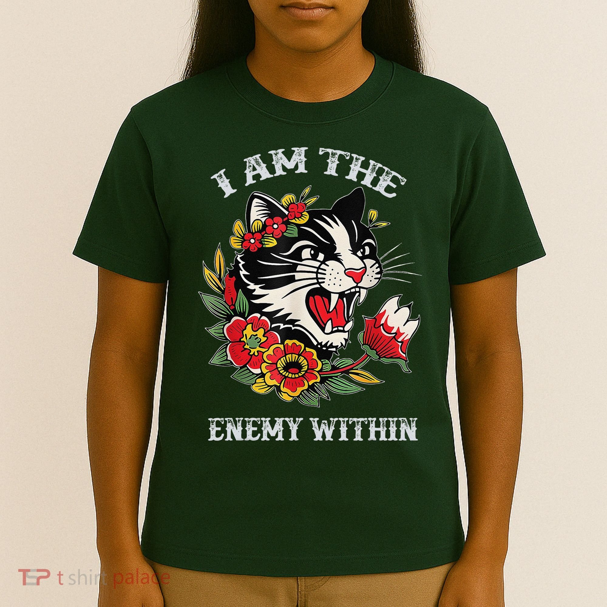 I Am The Enemy Within Cat Kamala Harris 2024 Merch T-Shirt