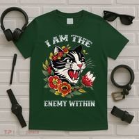 I Am The Enemy Within Cat Kamala Harris 2024 Merch T-Shirt thumb 5