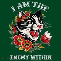 I Am The Enemy Within Cat Kamala Harris 2024 Merch Coaster thumb 2