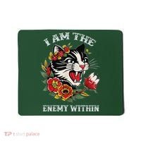 I Am The Enemy Within Cat Kamala Harris 2024 Merch Mousepad thumb 0