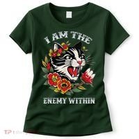 I Am The Enemy Within Cat Kamala Harris 2024 Merch Women's T-Shirt thumb 0
