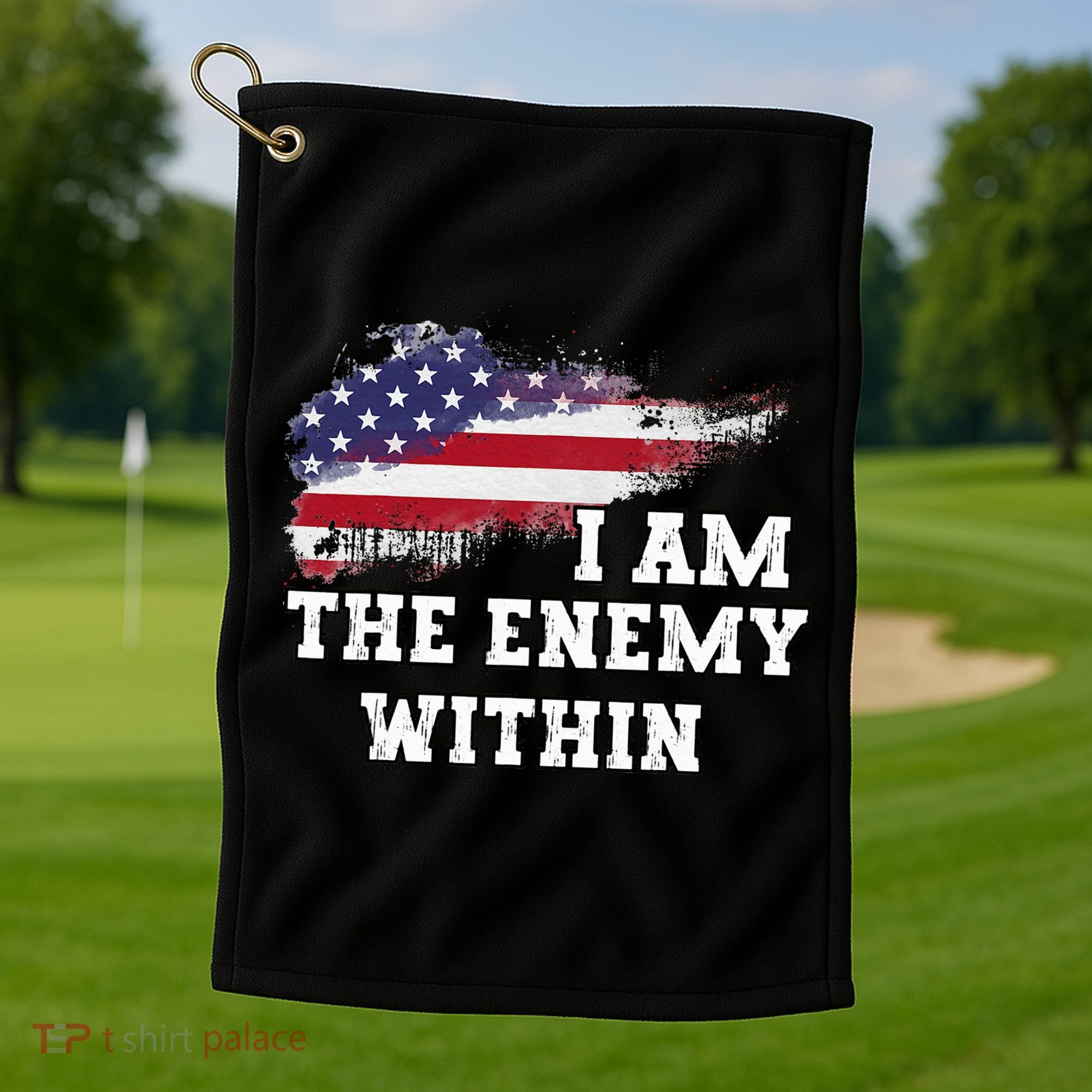 I Am The Enemy Within Golf Towel