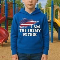 I Am The Enemy Within Kids Hoodie thumb 2