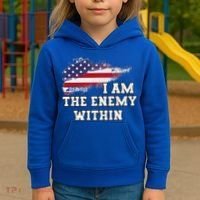 I Am The Enemy Within Kids Hoodie thumb 3