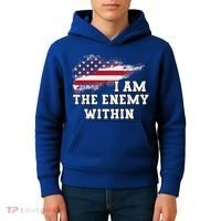 I Am The Enemy Within Kids Hoodie thumb 4
