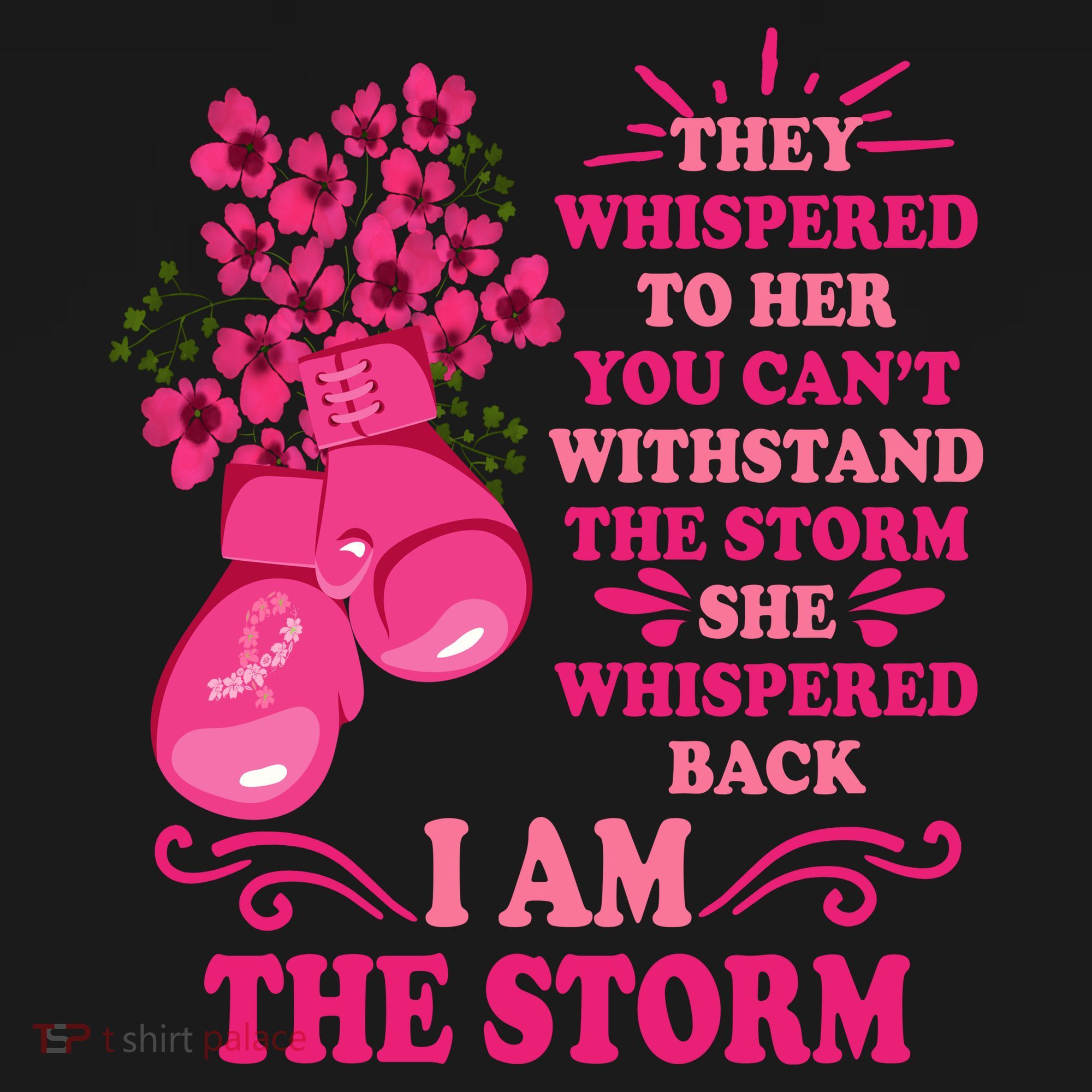 I Am The Storm Fight Breast Cancer Awareness Quote Coaster