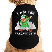 I Am The Sarcastic Elf Doggie Tank thumb 0