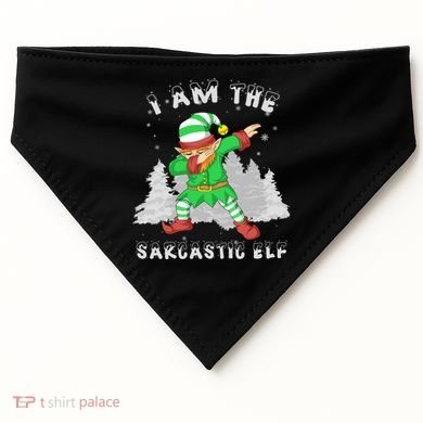 I Am The Sarcastic Elf USA-Made Doggie Bandana