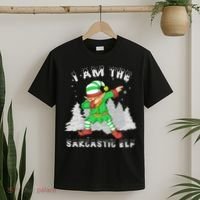I Am The Sarcastic Elf T-Shirt thumb 2