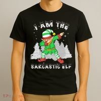 I Am The Sarcastic Elf T-Shirt thumb 3