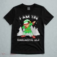 I Am The Sarcastic Elf T-Shirt thumb 5