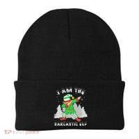 I Am The Sarcastic Elf Beanie thumb 0