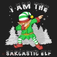 I Am The Sarcastic Elf Beanie thumb 2