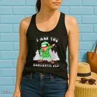 I Am The Sarcastic Elf Women's Tank Top thumb 2