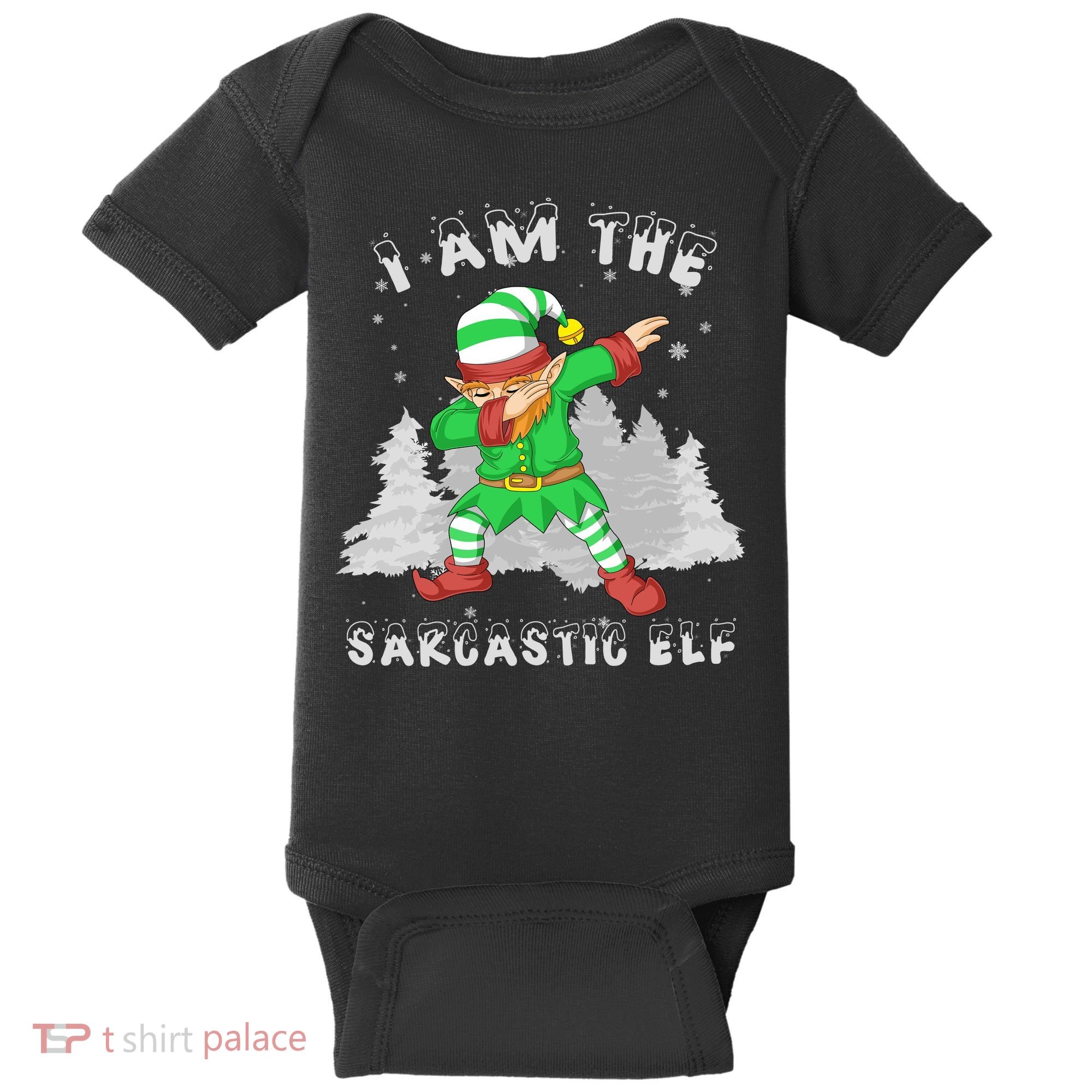 I Am The Sarcastic Elf Baby Bodysuit
