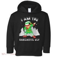 I Am The Sarcastic Elf Toddler Hoodie thumb 0
