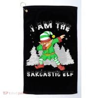 I Am The Sarcastic Elf Golf Towel thumb 0