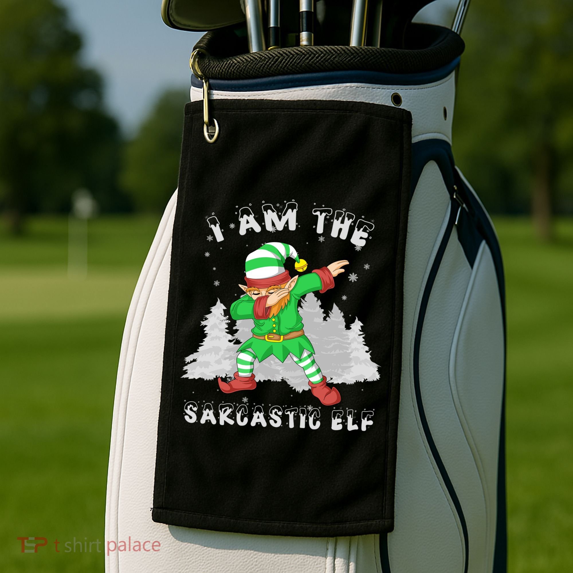 I Am The Sarcastic Elf Golf Towel