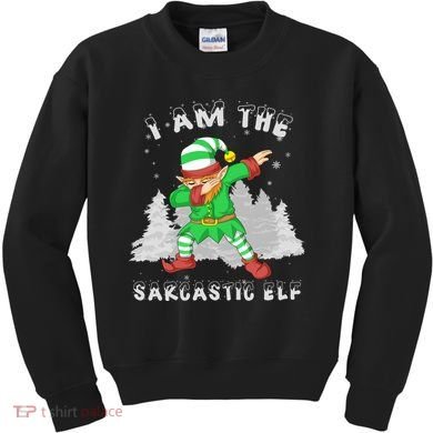 I Am The Sarcastic Elf Kids Sweatshirt