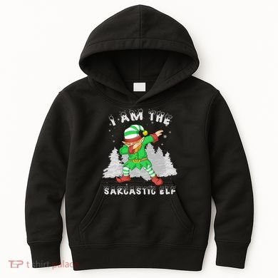 I Am The Sarcastic Elf Kids Hoodie