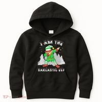 I Am The Sarcastic Elf Kids Hoodie thumb 0