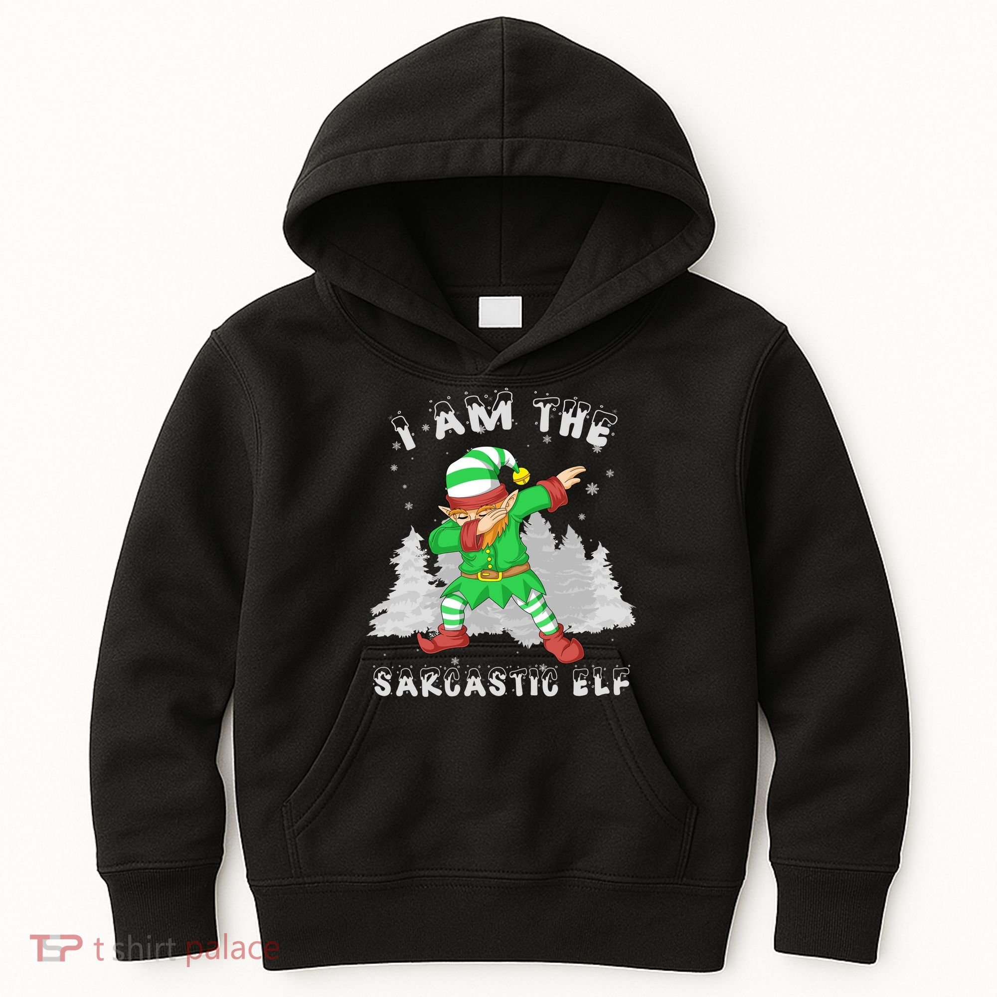 I Am The Sarcastic Elf Kids Hoodie