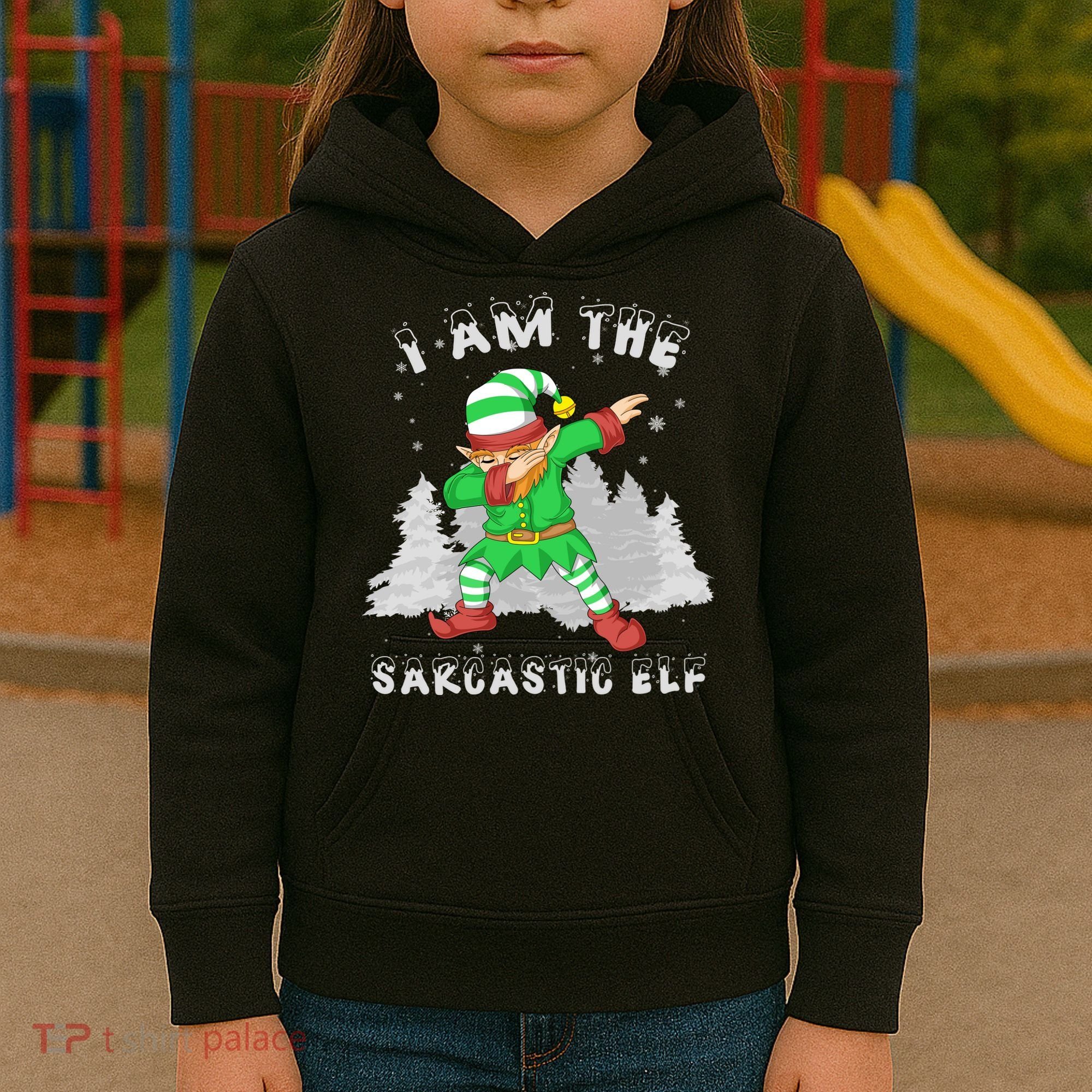 I Am The Sarcastic Elf Kids Hoodie