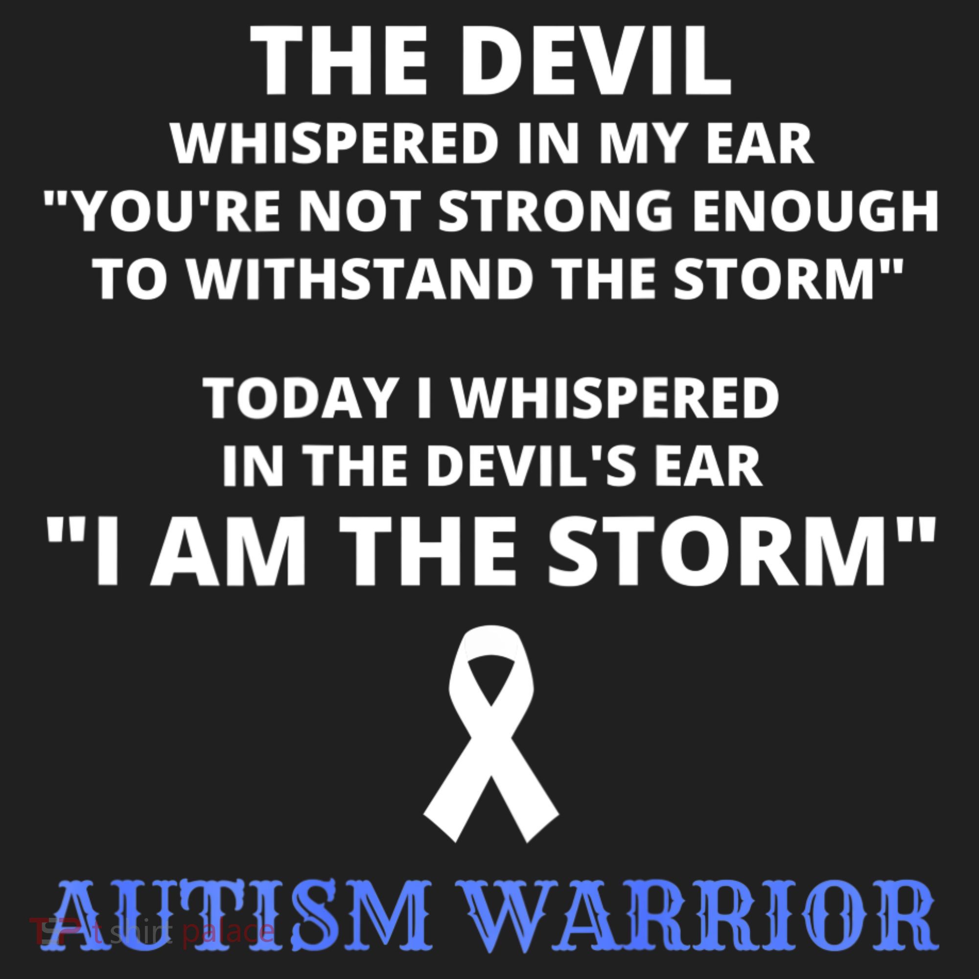 I Am The Storm Autism Warrior Autism Awareness Women's Sweatshirt