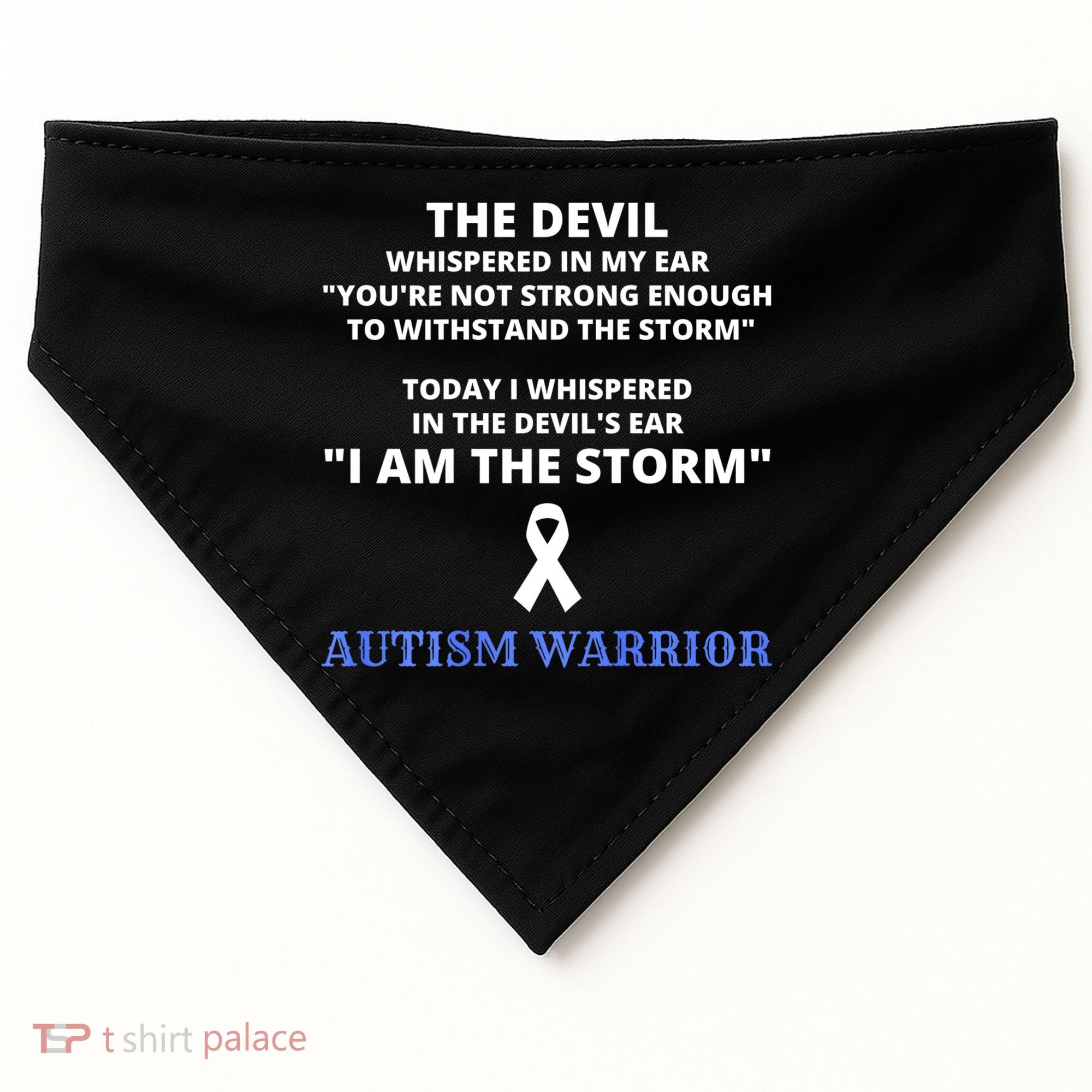 I Am The Storm Autism Warrior Autism Awareness USA-Made Doggie Bandana
