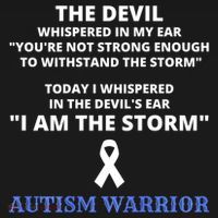 I Am The Storm Autism Warrior Autism Awareness Bucket Hat thumb 4