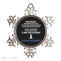I Am The Storm Autism Warrior Autism Awareness Ornament thumb 0